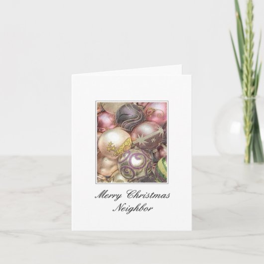 Benachbarte Weihnachtskarte Feiertagskarte (Vorderseite)