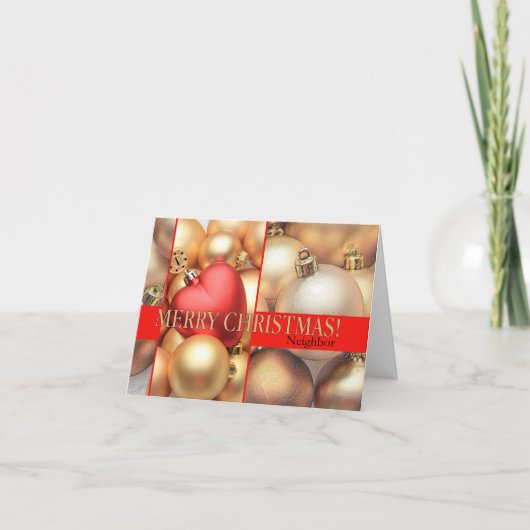 Benachbarte Weihnachtskarte Feiertagskarte (Vorderseite)
