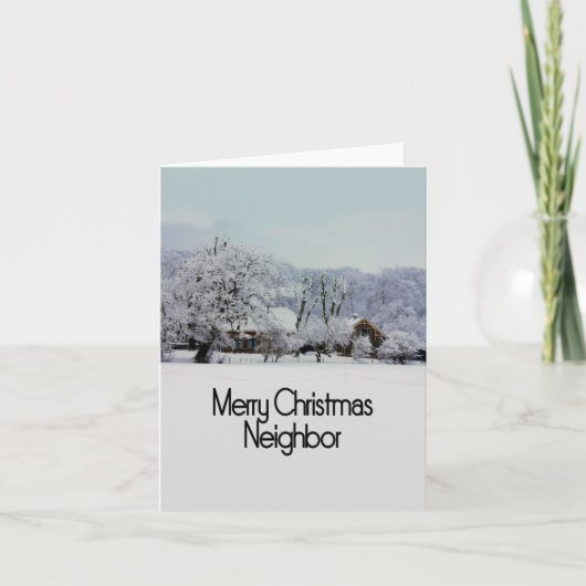 Benachbarte Weihnachtskarte Feiertagskarte (Vorderseite)
