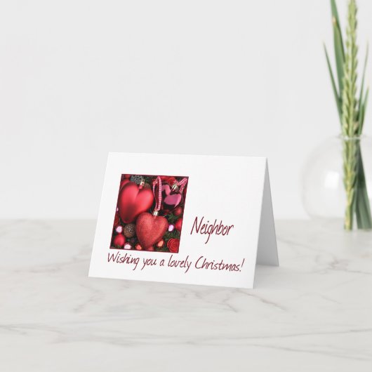 Benachbarte Weihnachtskarte Feiertagskarte (Vorderseite)