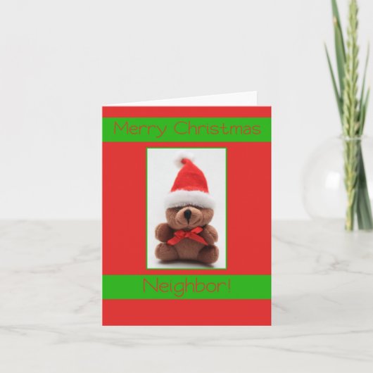 Benachbarte Weihnachtskarte Feiertagskarte (Vorderseite)