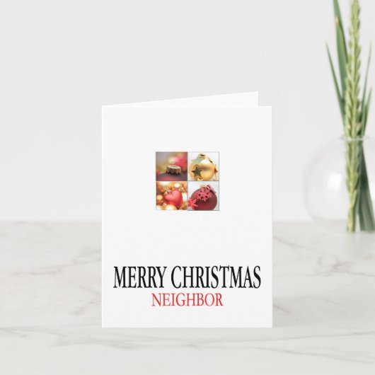 Benachbarte Weihnachtskarte Feiertagskarte (Vorderseite)