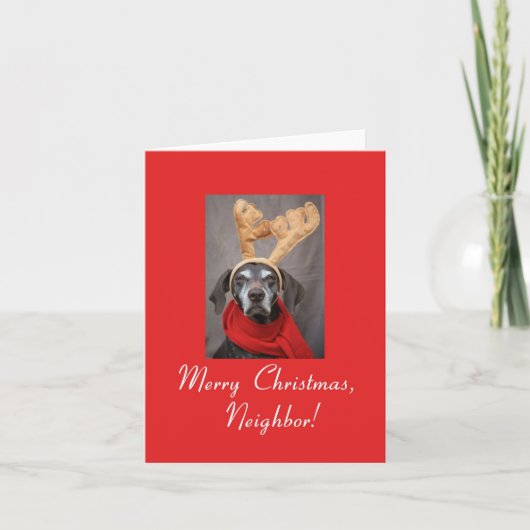 Benachbarte Weihnachtskarte Feiertagskarte (Vorderseite)