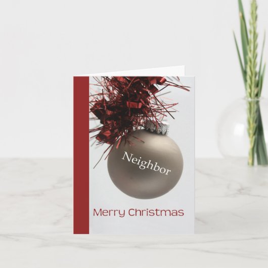 Benachbarte Weihnachtskarte Feiertagskarte (Vorderseite)