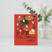 Benachbarte Weihnachtskarte Feiertagspostkarte (Stehend Vorderseite)