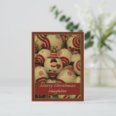 Benachbarte Weihnachtskarte Feiertagspostkarte (Stehend Vorderseite)