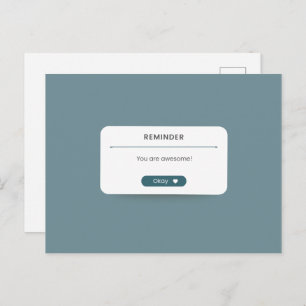 Benachrichtigung über motivierend Freundschaft und Postkarte