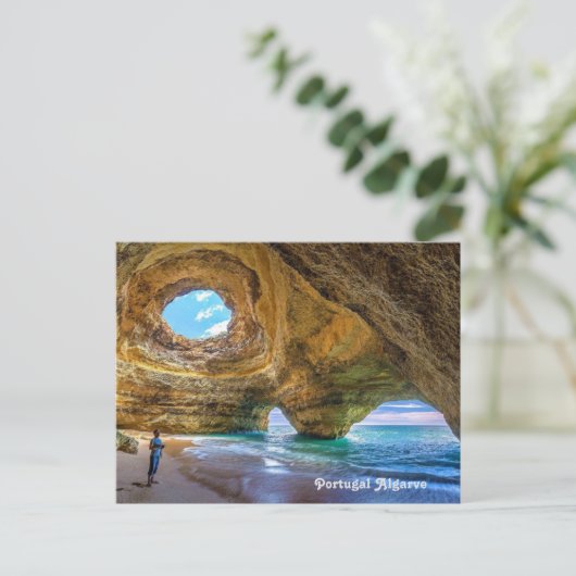 Benagil Algarve Postkarte (Stehend Vorderseite)