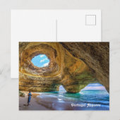 Benagil Algarve Postkarte (Vorne/Hinten)