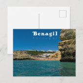 Benagil Beach - Portugal Postkarte (Vorne/Hinten)