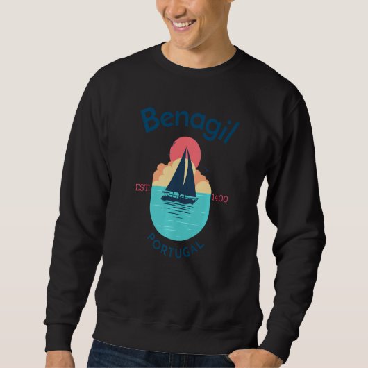 Benagil Beach Portugal Sweatshirt (Vorderseite)