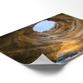 Benagil cave in Algarve Poster (Ecke)