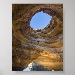 Benagil cave in Algarve Poster