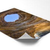 Benagil cave in Algarve Poster (Ecke)