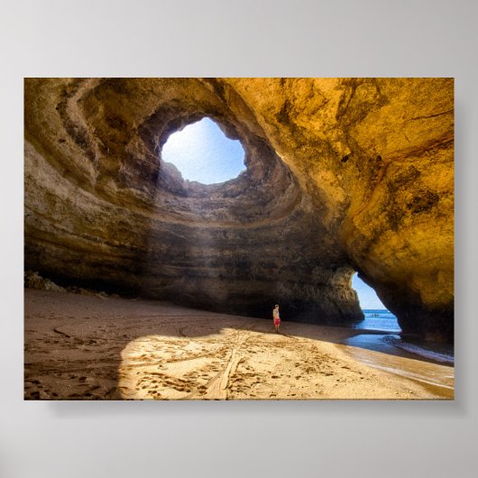 Benagil cave in Algarve Poster (Vorne)