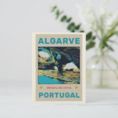 Benagil Höhlen Abbildung Algarve Portugal Postkarte (Stehend Vorderseite)