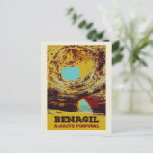 Benagil Höhlenmalerei Algarve Portugal Postkarte (Stehend Vorderseite)