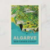 Benagil Meereshöhle Küste Algarve Portugal Postkarte (Vorderseite)