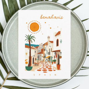 Benahavís Spanien weißer Ort Urlaub Postkarte