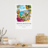 Benalmadena Aquarell 1 Poster (Küche)
