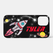Benannt 5 Buchstaben Raumrakete schwarze rote Jung Case-Mate iPhone Hülle (Rückseite (Horizontal))