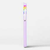 Benannt 6 Buchstaben Regenbogenviolett Mädchen ipo Case-Mate iPhone Hülle (Rückseite / Links)