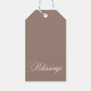 Benannt Brown White Sessings Geschenketiketten Geschenkanhänger