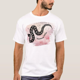 Benannt Ich Bite Massasauga Sake auf Pink T-Shirt