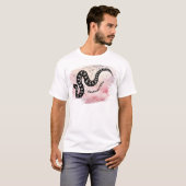 Benannt Ich Bite Massasauga Sake auf Pink T-Shirt (Vorne ganz)