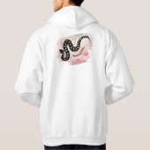 Benannt ich Bite Massasauga Schlange auf Pink Hoodie (Rückseite)