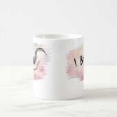 Benannt ich Bite Massasauga Schlange auf Pink Kaffeetasse (Mittel)