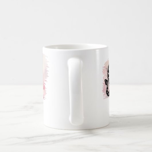 Benannt ich Bite Massasauga Schlange auf Pink Kaffeetasse (Henkel)