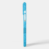 Benannt Lilie Damask blue Case-Mate iPhone Hülle (Rückseite / Links)