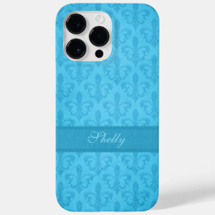 Benannt Lilie Damask blue Case-Mate iPhone Hülle
