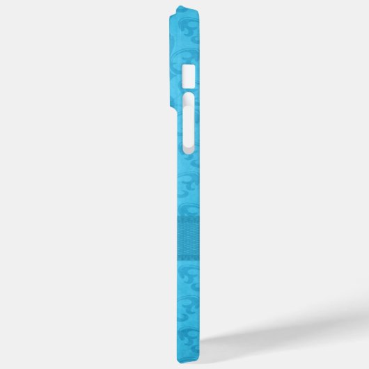 Benannt Lilie Damask blue Case-Mate iPhone Hülle (Rückseite / Links)