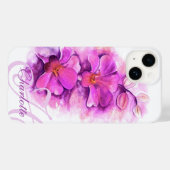 Benannt Radiant Orchid Kunst Blumenrosa Case-Mate iPhone Hülle (Rückseite (Horizontal))