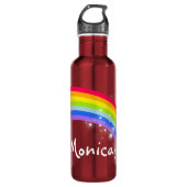 Benannt Regenbogenfarben Kinder Getränke Flasche Trinkflasche (Vorderseite)