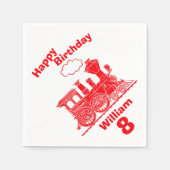 Benannt Rottrainer Jungs 8. Geburtstagsnapkins Serviette (Vorderseite)