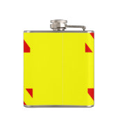 Benannte Notsicherung Zickzack Männer angesagter K Flachmann (Rückseite)