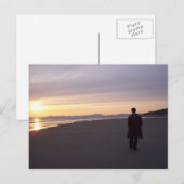 Benar Beach auf der Postkarte des Abends (Vorne/Hinten)