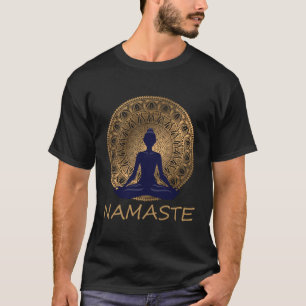 Benaste Yoga Dress Meditation Lotus Position T-Shirt