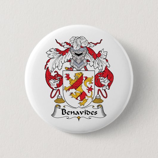 Benavides-Familienwappen Button (Vorderseite)