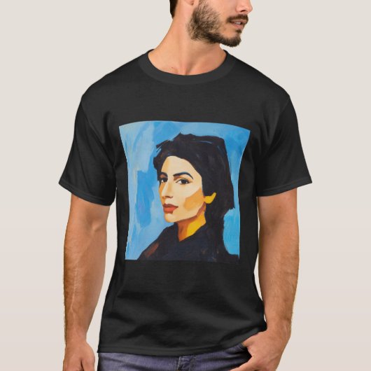 Benazir Bhutto Post-impressionist Painting Style S T-Shirt (Vorderseite)