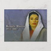 Benazir bhutto postkarte (Vorderseite)
