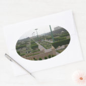 Benazir Park Landschaftliche Landschaft Principe Ovaler Aufkleber (Umschlag)