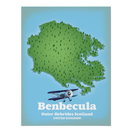 Benbecula Outer Hebrides Scotland Poster (Vorderseite)