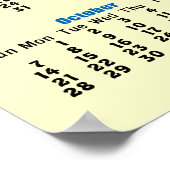 Bench 2012 Kalenderposter Poster (Ecke)