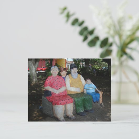 Bench Art Postkarte (Stehend Vorderseite)