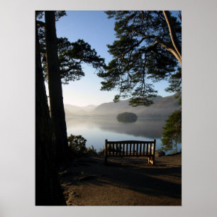 Bench at Friar's Crag Poster