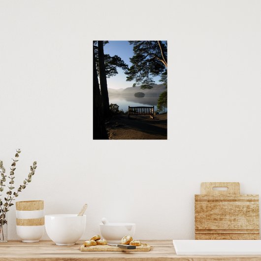 Bench at Friar's Crag Poster (Küche)